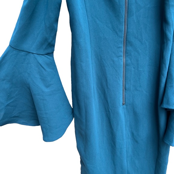 Bardot Off The Shoulder Bell Sleeve Midi Length Solange Dress - Picture 12 of 15